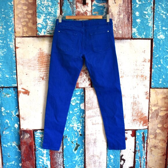 Women's ReForm Jeans Slim Denim 28" Inseam SIZE 11 Blue PRE-OWNED - Picture 5 of 9